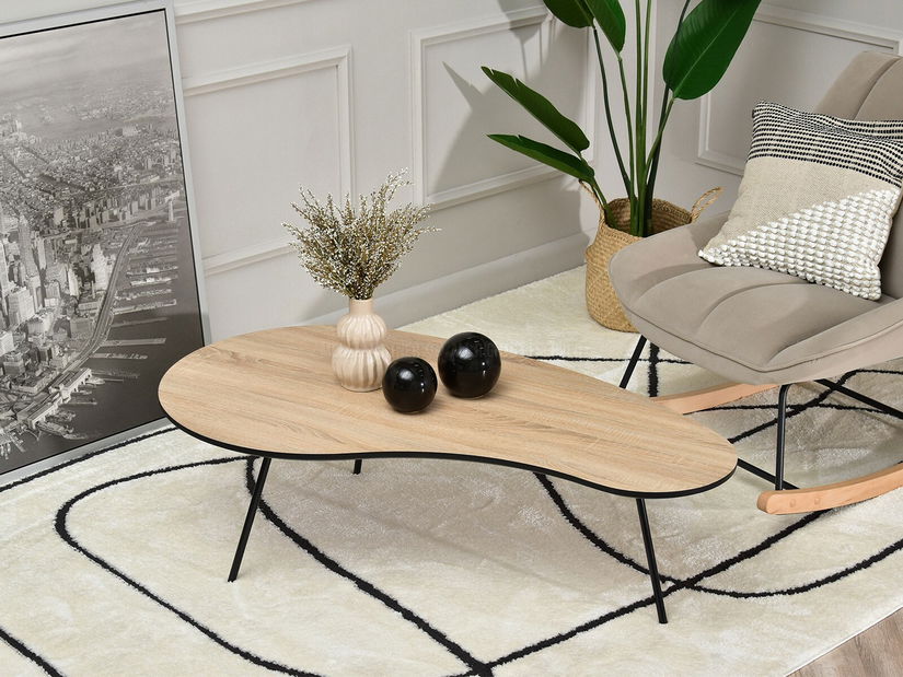 Dohányzóasztal Sirius (szonoma + fekete)