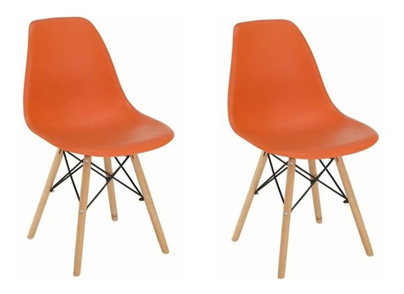 Set 2 kom. blagovaonskih stolica Cisi 3 (narančasta) *rasprodaja