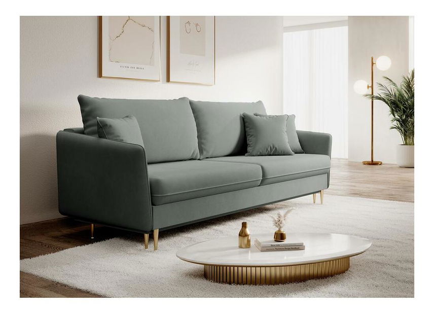 Canapea trei locuri Vivaldio (gri + auriu)