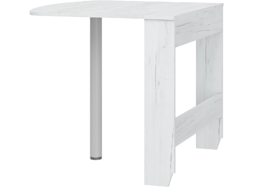 Blagovaonski stol na razvlačenje Elston 6 (craft bijeli) (za 2 osobe)