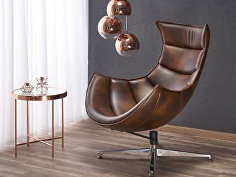 Kreslo Lidia (tmavohnedá)