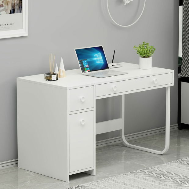 Masă PC Asilio (alb)