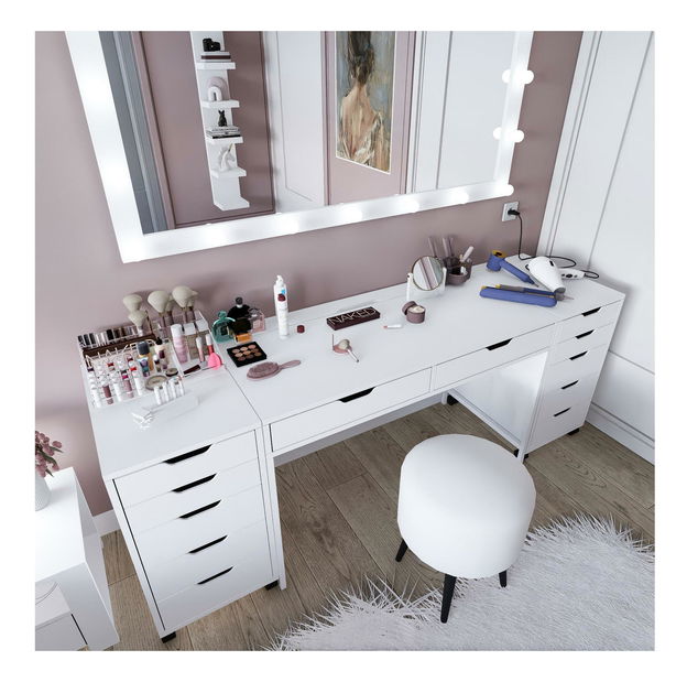 Măsuță toaletă Durun 55 (alb mat)