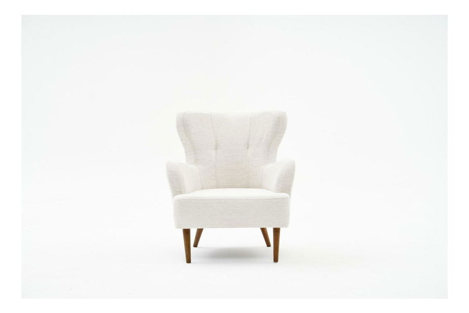 Füles fotel Kaveh 2 (krém + fa)