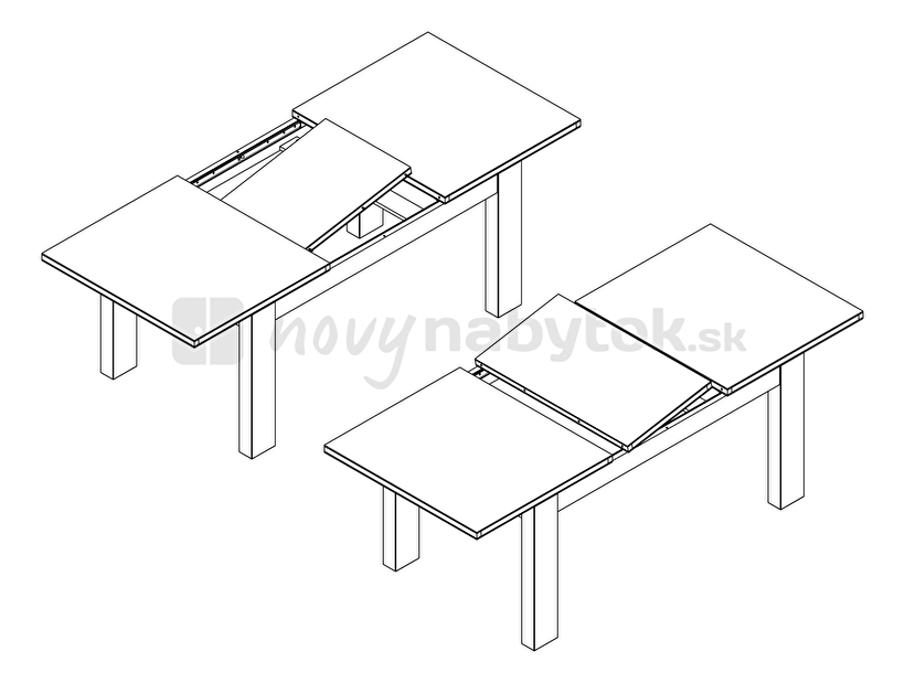 Jedálenský stôl BRW AJPI (pre 6 až 8 osôb)
