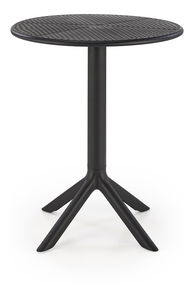 Záhradný stôl Caviar (čierna) (pre 2 osoby)