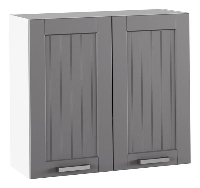 Horná kuchynská skrinka Janne Typ 11 (tmavosivá + biela)