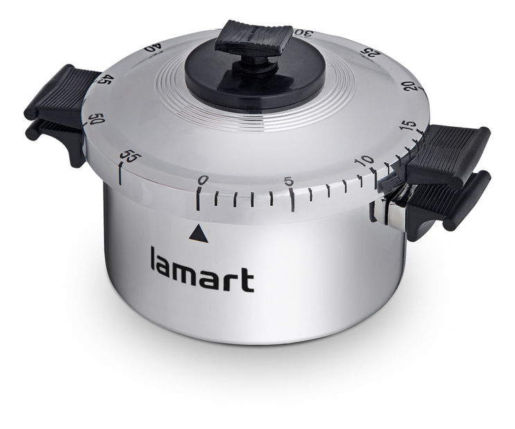 Alarmă bucătărie Lamart Fan Oală (argintiu)