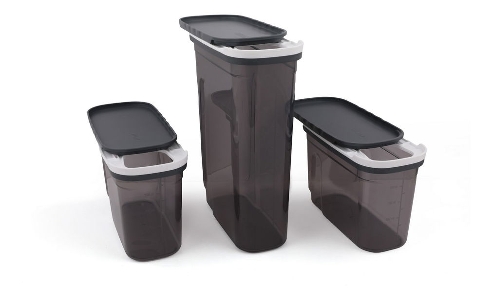 Set posuda za pohranu hrane (3 kom.) Berto 03 (antracit)