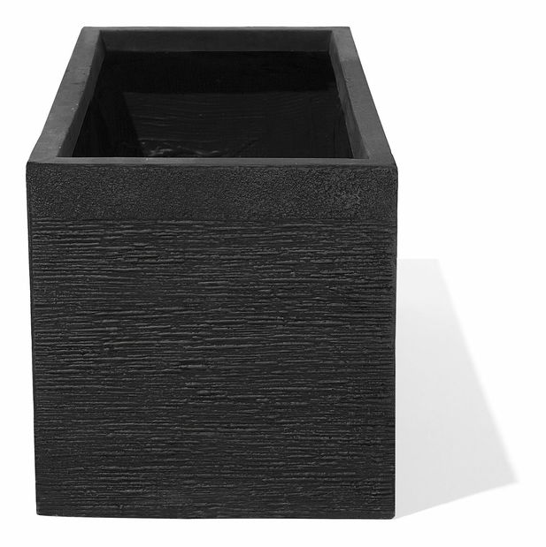 Ghiveci MIMA 38x80x37 cm (ceramică) (negru)