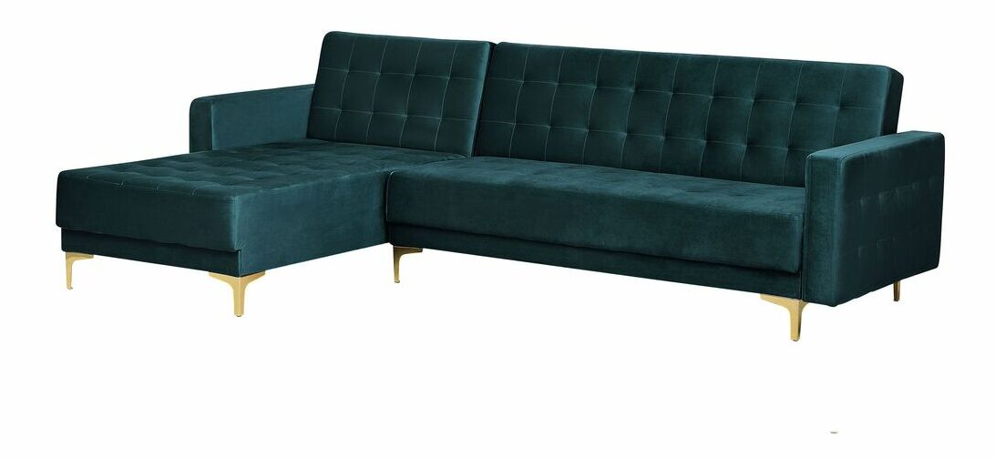 Rohová sedačka Aberlady 4 (smaragdová) (L)