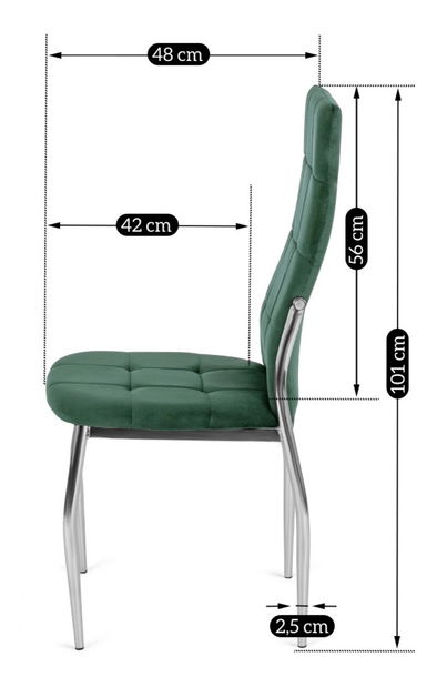 Étkezőszék Marinaleda (zöld) 
