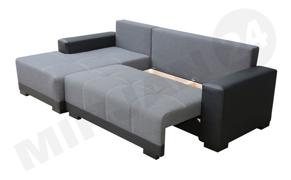 Colțar Melania (gri închis + gri deschis)