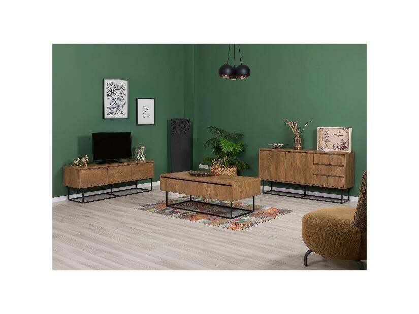 Mobilier living Lexuna 17 (Nuc + Negru)