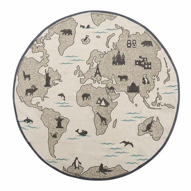 Koberec 120 cm KADOSA (sivá)