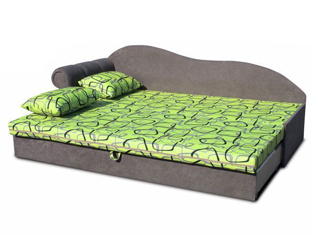 Pat de o persoană (canapea) 70 cm Lane II (gri 81 + Dodo 1027) (S)