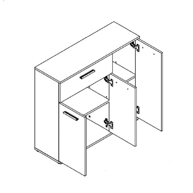 Komoda Notrea Typ 34 (biela)