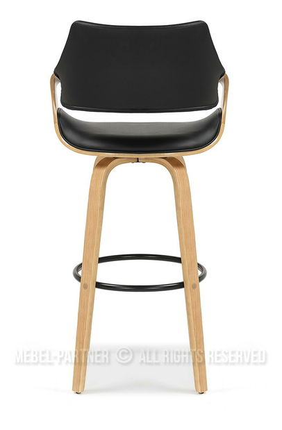 Scaun bar Rolenzono H75 (negru)