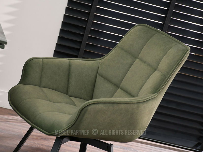 Scaun sufragerie Antiguas (verde + negru)