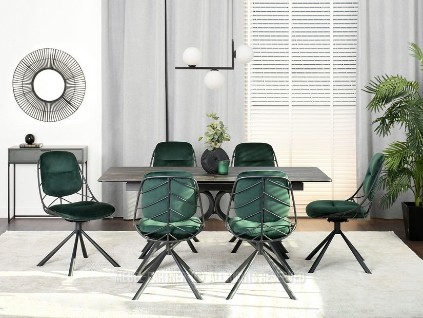 Szék Brooklyn (zöld + fekete)