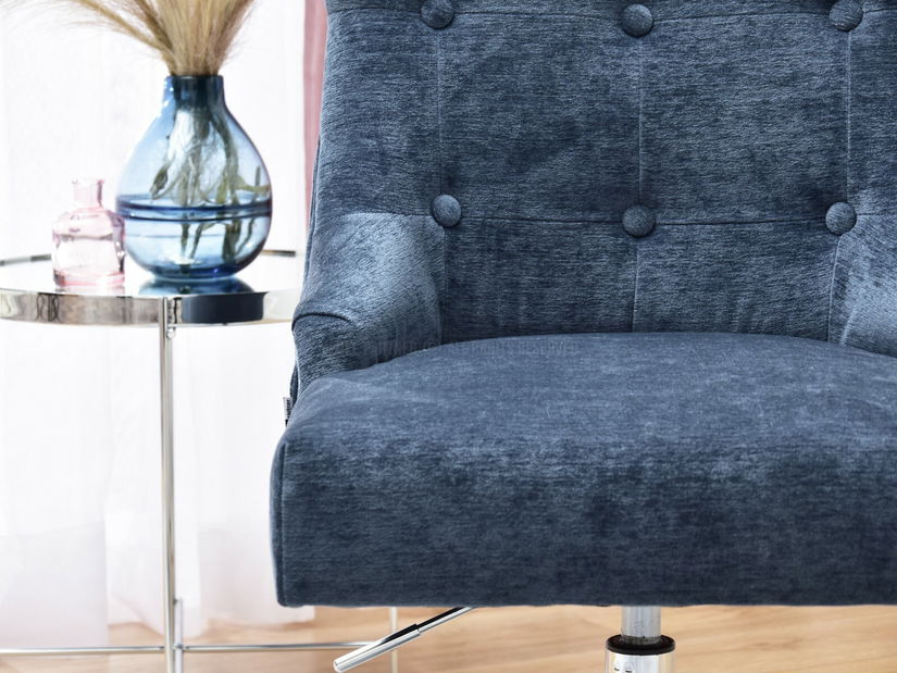 Fotel Elza (kék + króm)