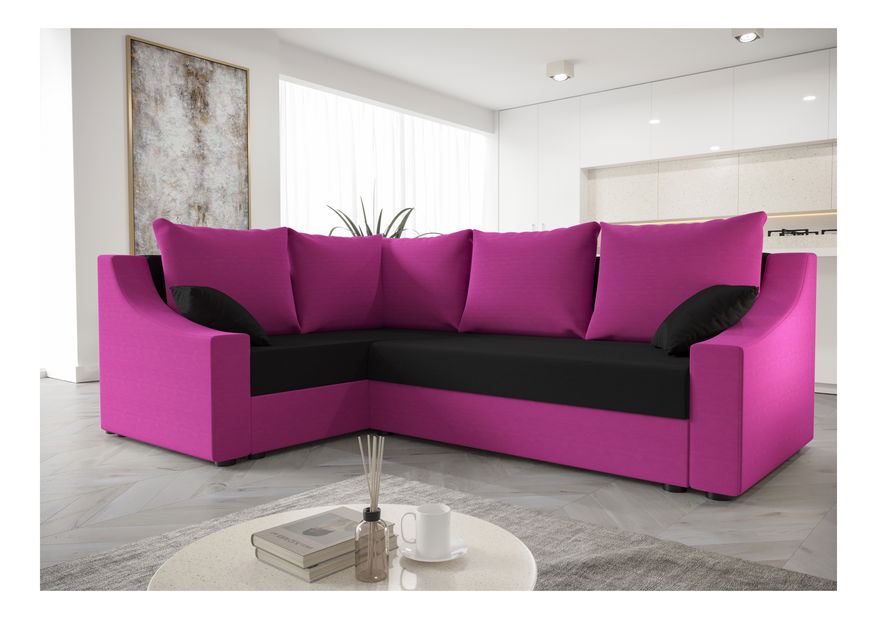 Colțar Opal Plus (Violet + Negru) (S)