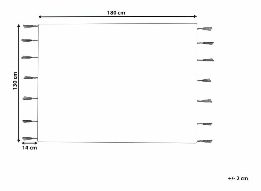 Deka 130 x 180 cm Agneta (viacfarebná)