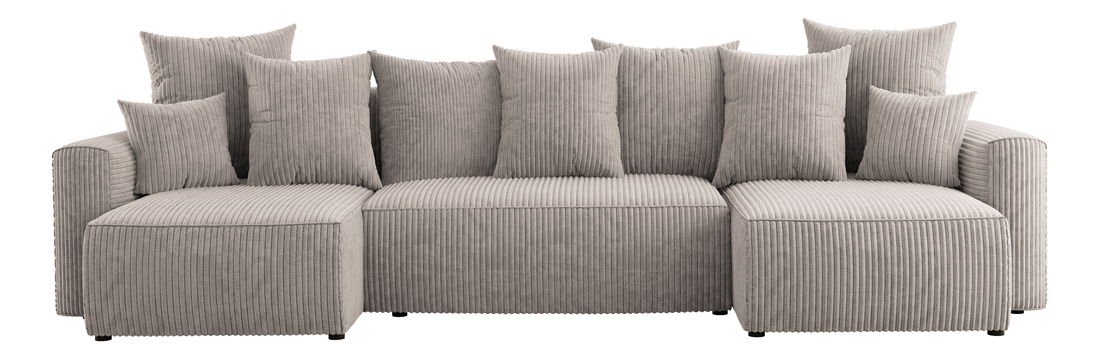 Kutna garnitura Denia U (svijetlosmeđa)