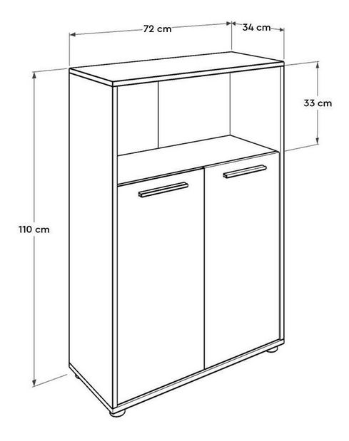 Szekrény Munonu 2 (tölgy) *bazár