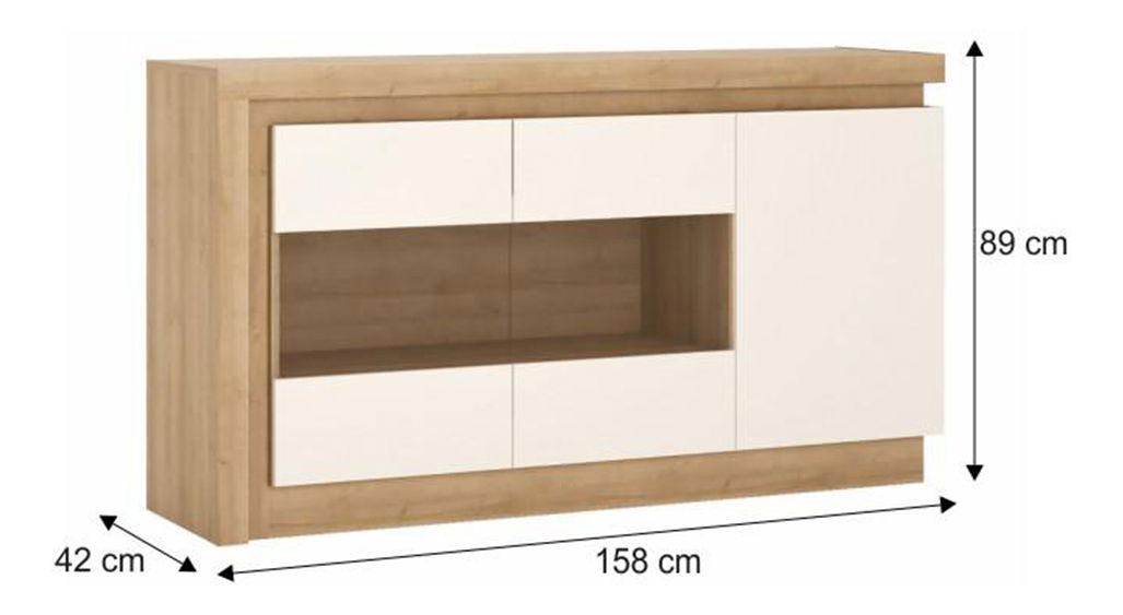 Vitrină Leonan 02 (cu iluminat)