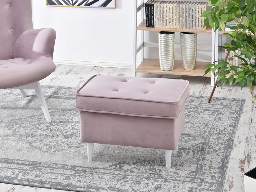 Taburetka Muriera (svetlofialová + orech)