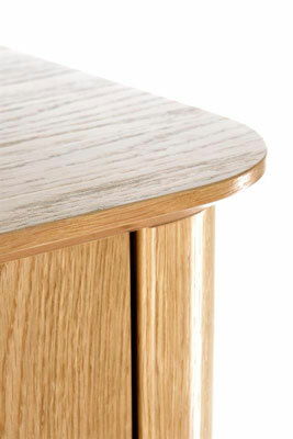 TV asztal Sommer RTV1 (természetes tölgy + fekete)