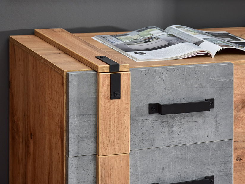 Set za dnevni boravak Subrayado 01 (hrast + crna)