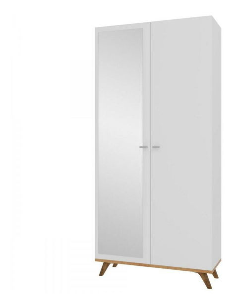 Ormar za garderobu Tunbergia TN05 (bijela + hrast craft zlatni) *outlet moguća oštećenja