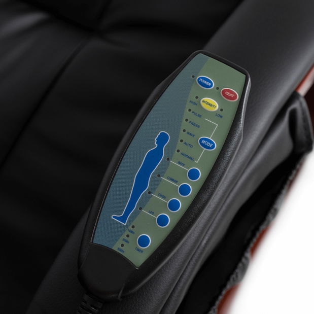 Masszázsfotel zsámollyal Canole (fekete) 