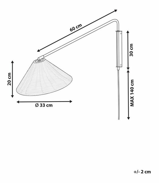 Iluminat de perete Palza (natural)