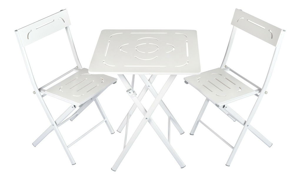 Súprava záhradného stola a stoličiek (3 kusy) Bonita (biela)