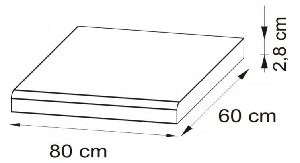 Pracovná doská (80 cm) Estell BLAT 80