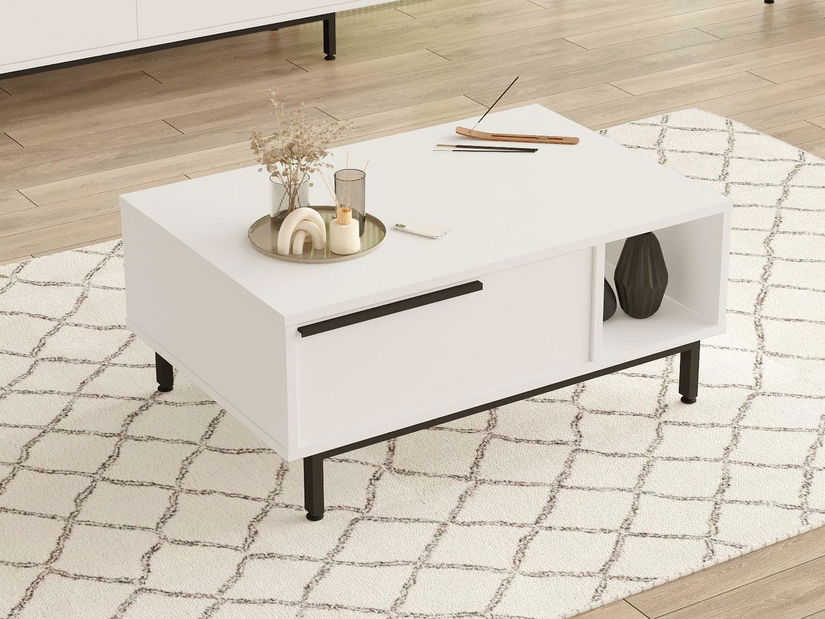 Konferenčný stolík Nimelo 9 (biela)