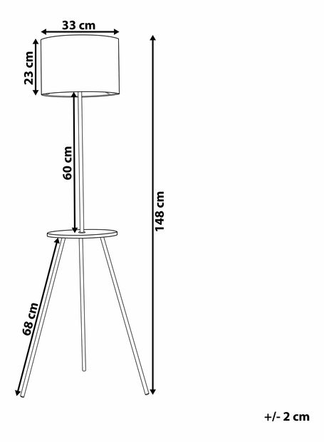 Stojanové svietidlo Botou (biela)