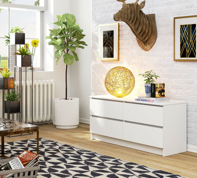 Comodă Kapil IV (alb)