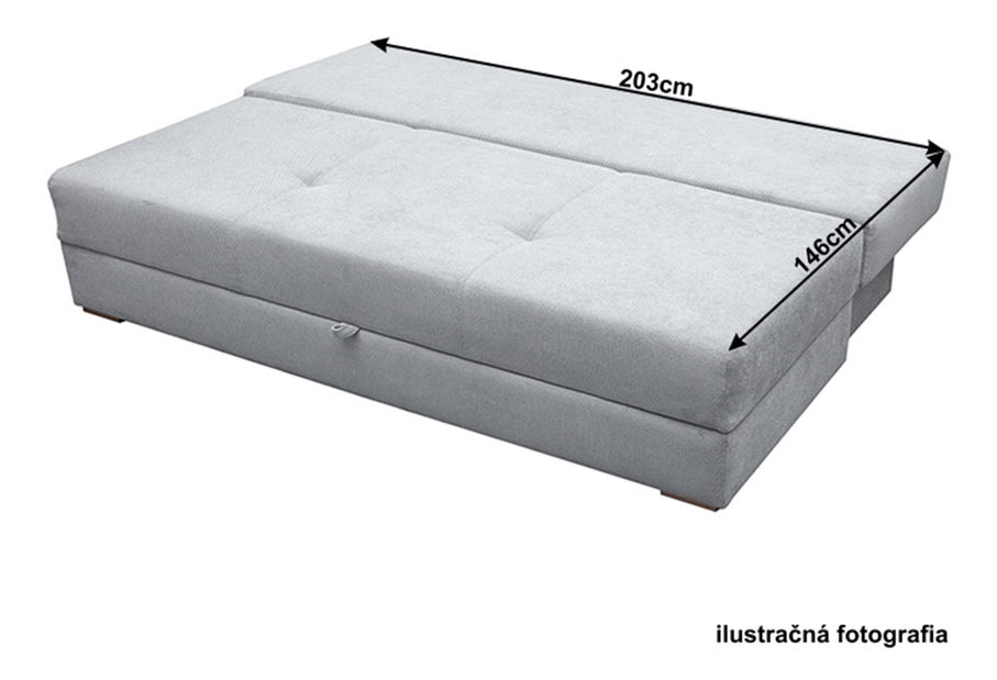 Canapea extensibilă Drak (gri) 