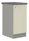 Dulap inferior bucătărie Milo 40 D 1F BB (gri + crem lucios)