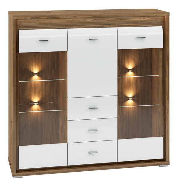 Vitrină Sekura 07 (nuc)