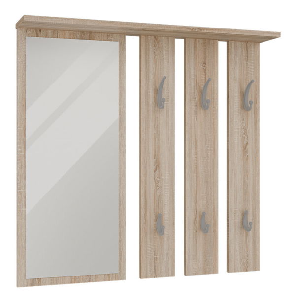 Vešiakový panel Oasis 1 (dub sonoma) (so zrkadlom)