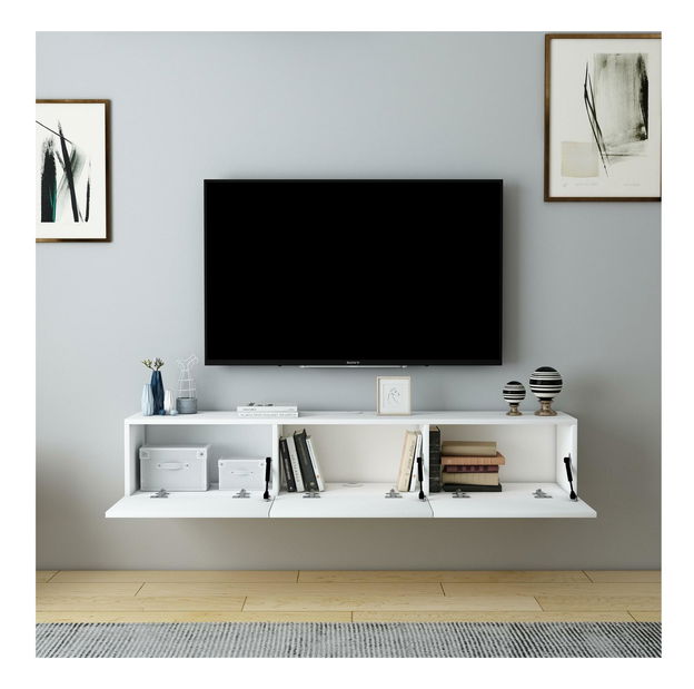 Masă TV/Dulap Dereba (alb)