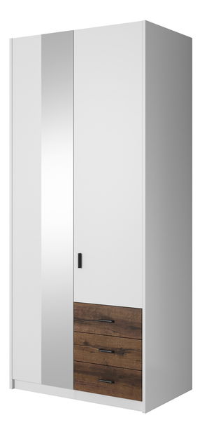 Šatníková skriňa Girton Typ 18 (biela + dub monastery)