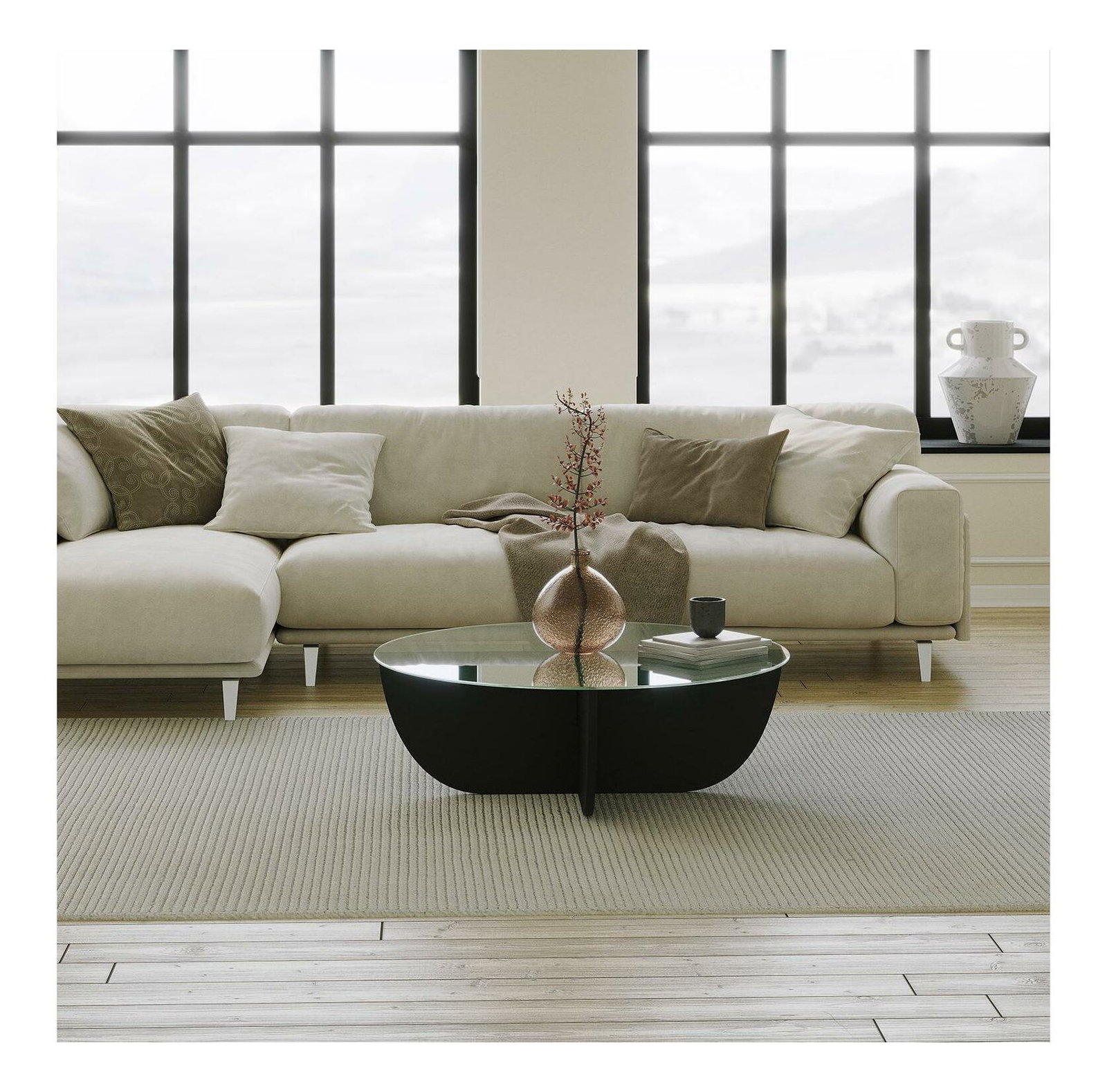 Konferenčný stolík Lost (čierna)