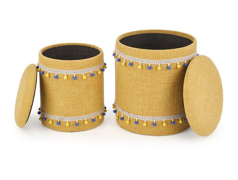 Zsámoly szett 2 db. Garanno (sárga)