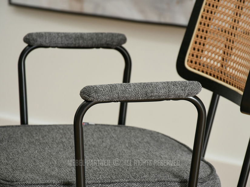 Stolička Cleo (grafit + čierna)